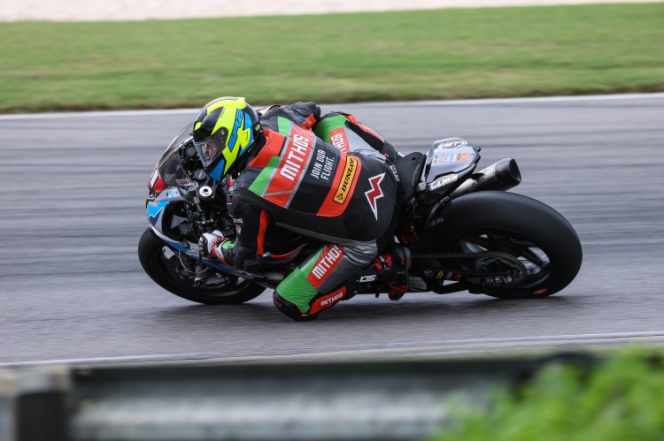 Jeremy Cook claims points-paying finish in MotoAmerica Stock 1000 race at Barber Motorsports Park weekend after returning from unusual collarbone&nbsp;injury