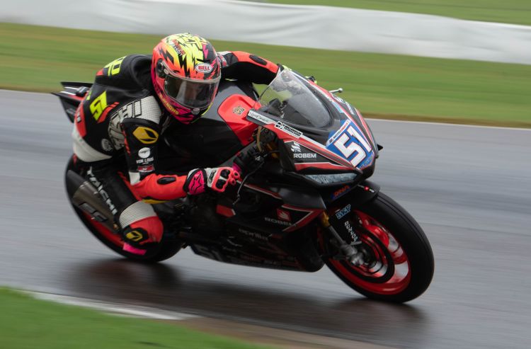 De Keyrel wraps up championship-winning season with victory Sunday in MotoAmerica Twins Cup race at Barber Motorsports&nbsp;Park
